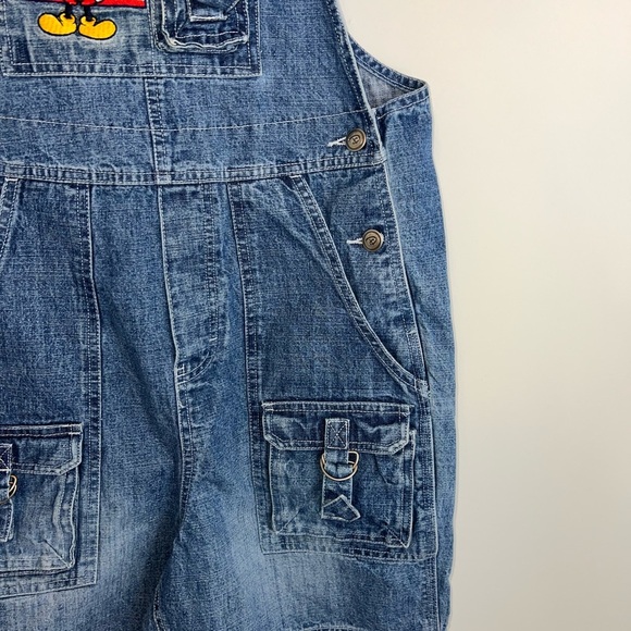 Vintage 90s Disney Mickey Mouse Denim Overalls - Picture 4 of 12